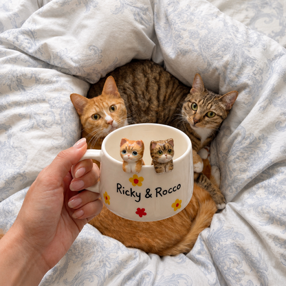 Hand Made Custom Pet Figurine Mug
