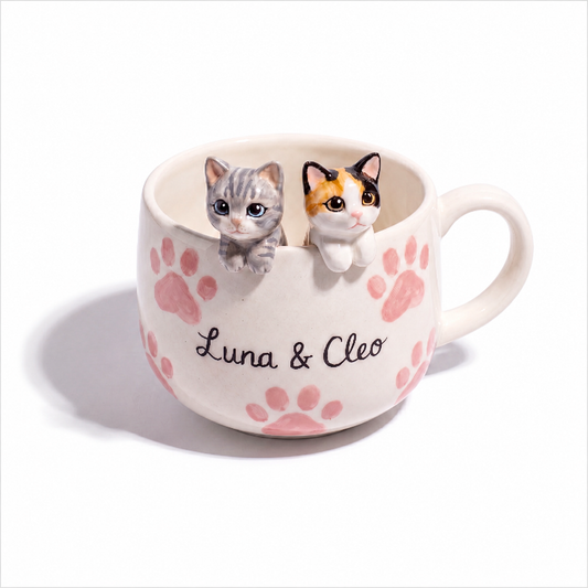 Hand Made Custom Pet Figurine Mug