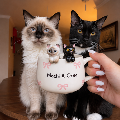 Hand Made Custom Pet Figurine Mug